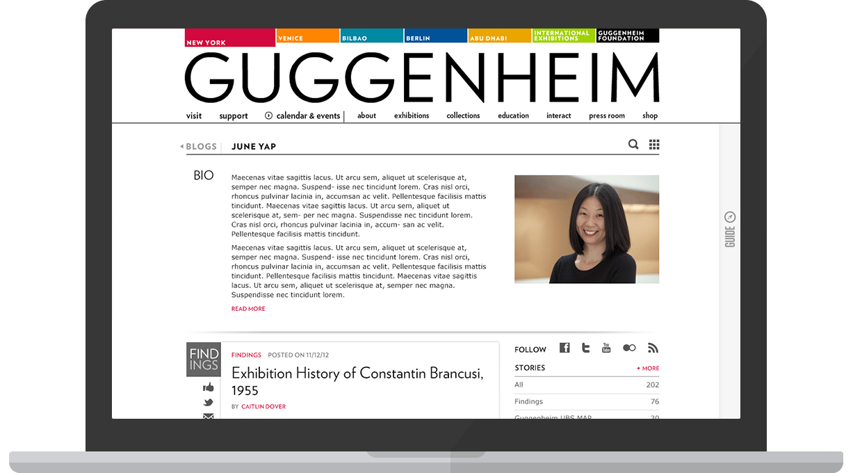 Guggenheim Blog Contributor