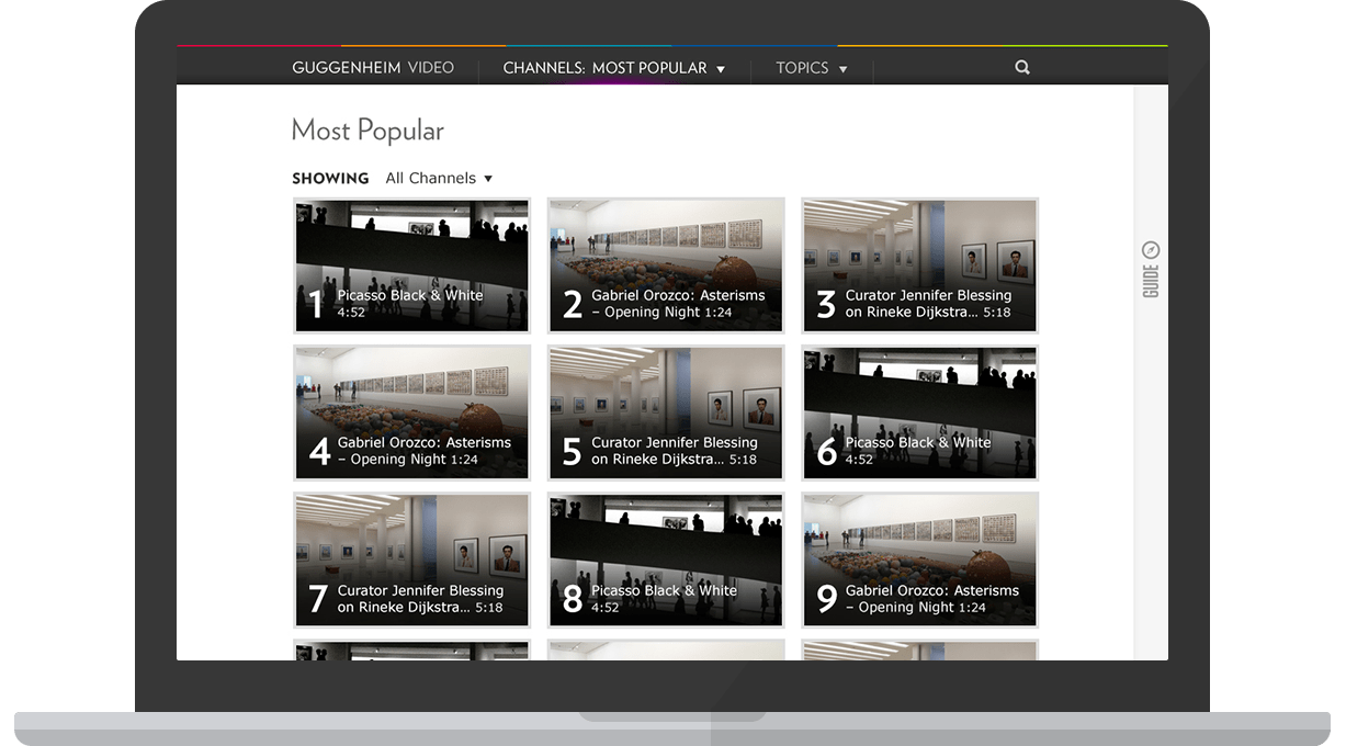 Guggenheim Video Most Popular